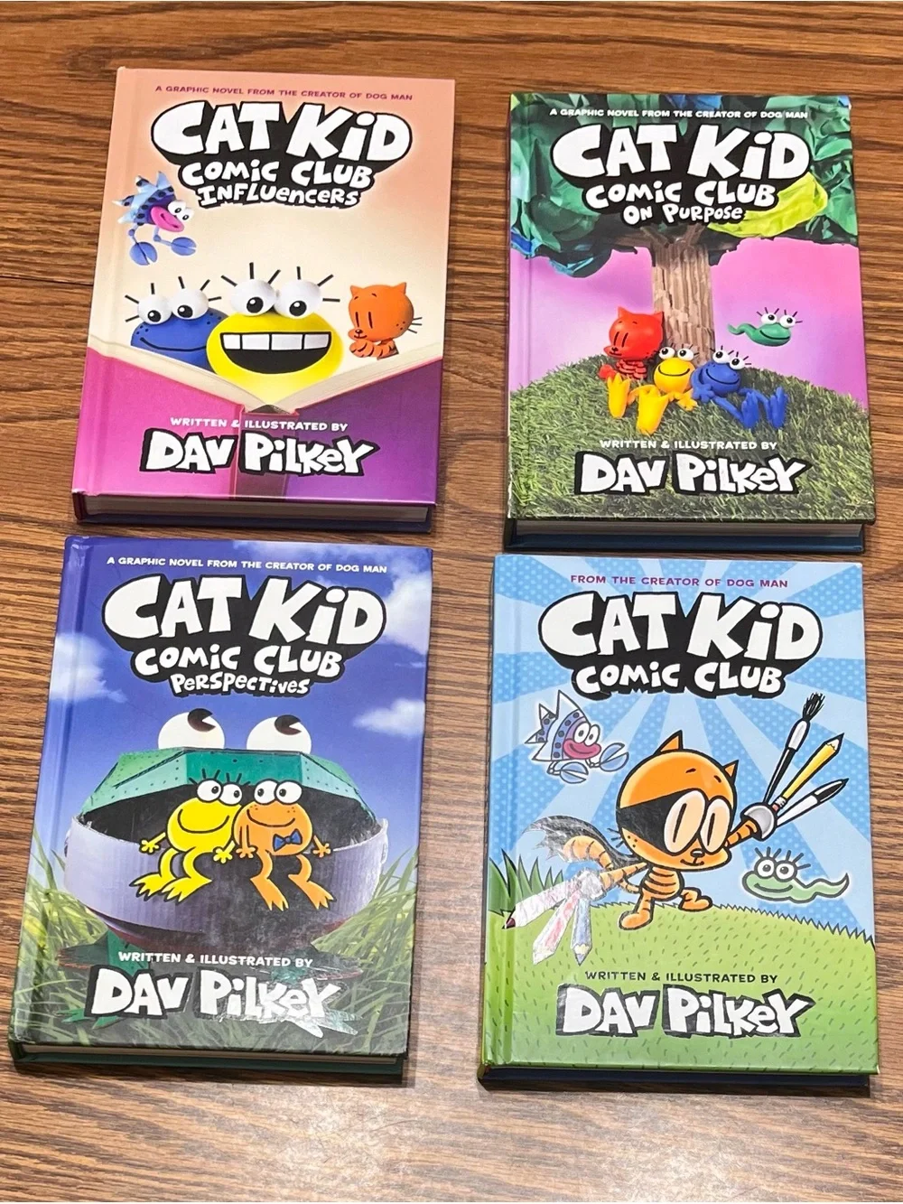 Cat Kid Comic Club Hardcover Book Set of 4